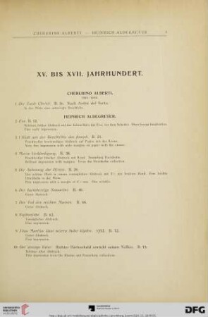 XV. bis XVII. Jahrhundert (Nr. 1-667)