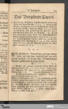 Das Vierzehende Capitel.