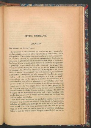 Letras americanas