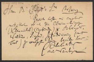 Brief an B. Schott's Söhne : 25.05.1905