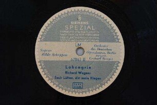 "Lohengrin" : Euch Lüften, die mein Klagen / Richard Wagner