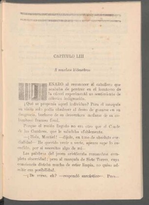 Capítulo LIII - A muchos kilómetros