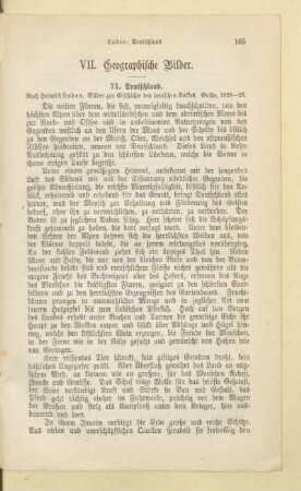 VII. Geographische Bilder