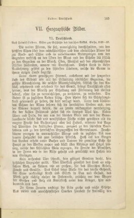 VII. Geographische Bilder