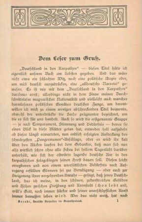 Dem Leser zum Gruß