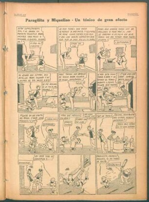 Paragüita y Miquelino. - [Cómic] : Un tónico de gran efecto