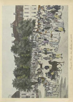 Prospekt Unter den Linden um 1800