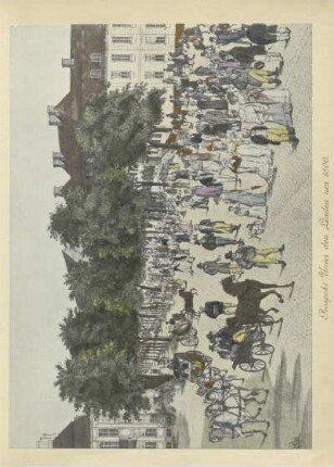 Prospekt Unter den Linden um 1800