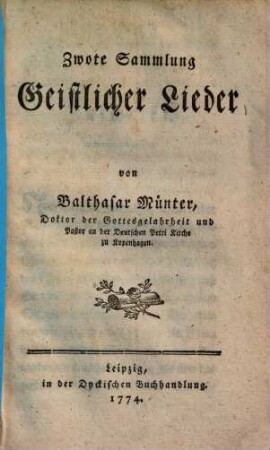 ... Sammlung geistlicher Lieder, 2