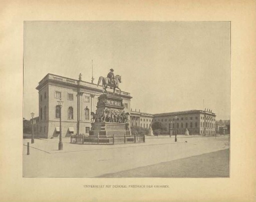 Universität mit Denkmal Friedrich des Grossen