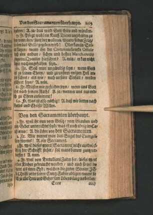 Von den Sacramenten überhaupt.