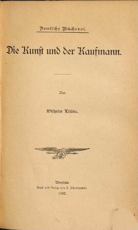 Die Kunst und der Kaufmann