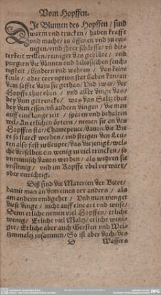 Vom Hopffen.