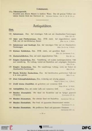 Antiquitäten (Nr. 132-517)