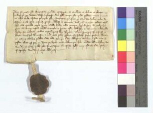 Die Richter des Mainzer Stuhls vidimieren die Urkunde U / 1307 Januar 31. S.: Gericht. "1320 Kal. Maii."