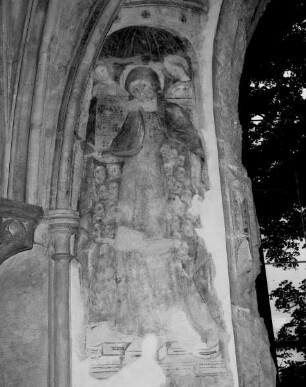 Verschiedene Szenen aus der Marienlegende — Schutzmantelmadonna