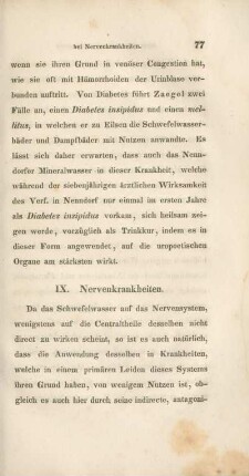 IX. Nervenkrankheiten.