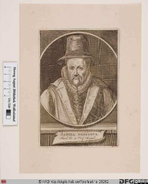 Bildnis Daniel Tossanus (eig. Toussain) d. Ä.