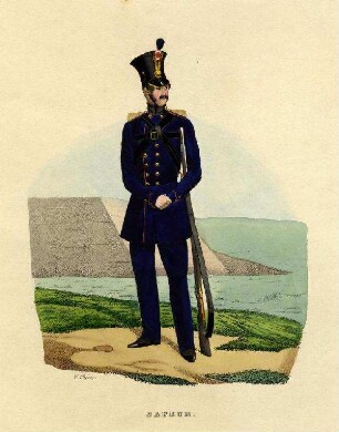Uniformbild, Sappeur der dänischen Armee