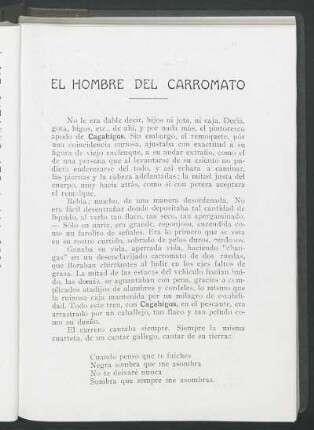 El hombre del carromato