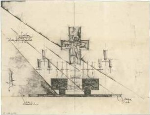 Gsaenger, Gustav; Ingolstadt (Bayern); Ev. Kirche St. Markus - Altaraufbau (Studie)
