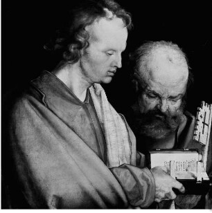 Die vier Apostel — Der Evangelist Johannes und der Apostel Petrus
