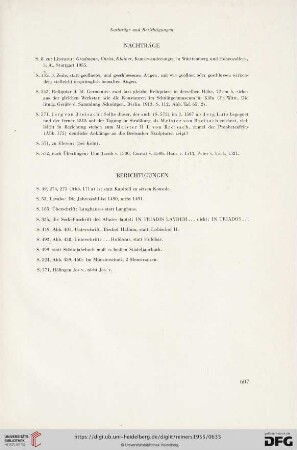 Nachträge / Berichtigungen