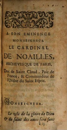 Sermons Pour Le Caresme, 1
