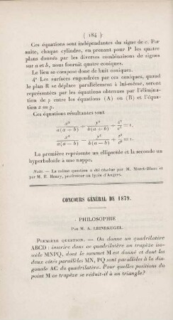 Concours général de 1879.