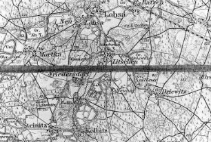 Lohsa-Litschen. Karte, 1:100.000