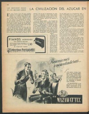 Los mejores ideas de los mejores libros : La civilización del azucar en el Brasil
