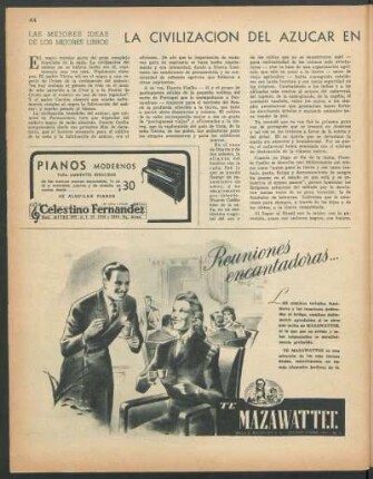 Los mejores ideas de los mejores libros : La civilización del azucar en el Brasil