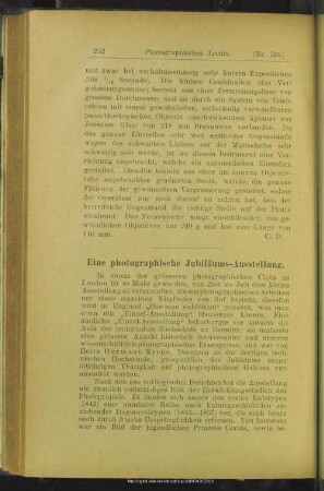 Eine photographische Jubiläums-Ausstellung