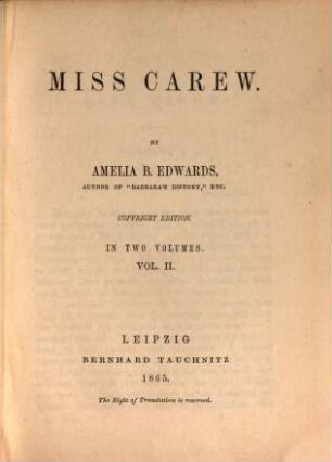 Miss Carew, 2