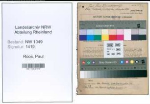 Entnazifizierung Paul Roos , geb. 01.09.1886 (Kaufmann)