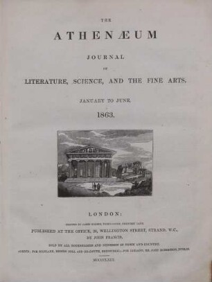 1863,1: The Athenaeum