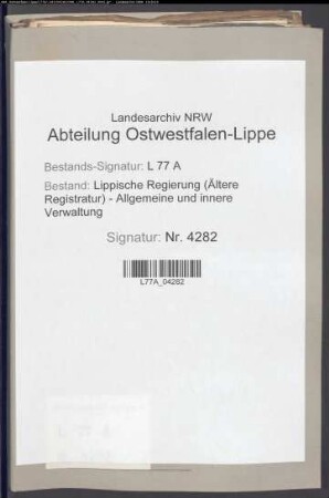 Verbesserung der Huden im Amt Detmold