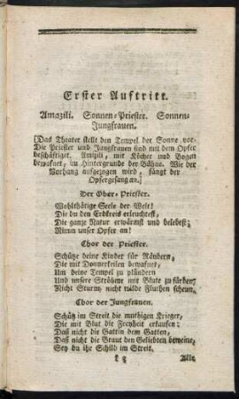 Erster Auftritt. - Neunter Auftritt.