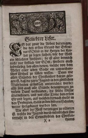 Geliebte Leser.