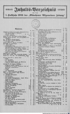 Allgemeine Zeitung. Jg. 124. 1921, 2.1. - 28. 8. = 350,124