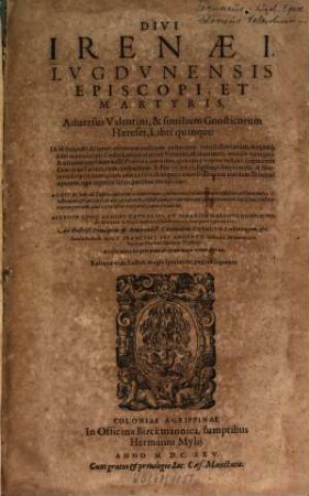 Adversus Valentini ... Haereses