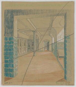 Fischer, Theodor; Jena; Universität - Innenraum (Perspektive)