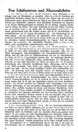 Von Schülerreisen und Klassenfahrten
