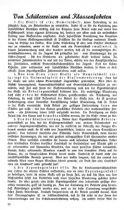 Von Schülerreisen und Klassenfahrten
