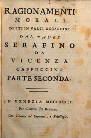 Ragionamenti Morali : Detti In Varie Occasioni, 2