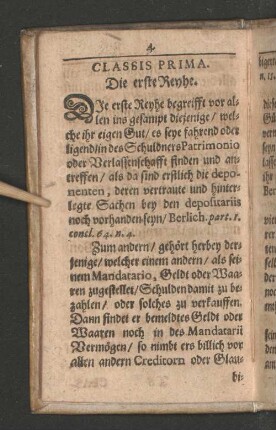 [Classis Prima - Classis Qvinta]
