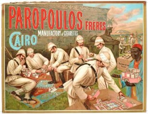 Plakat: Paropoulos Frères - Cairo Manufactory of Cigarettes