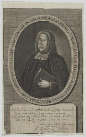 Bildnis des Bernh. Henr. Coberg