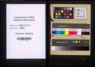 Entnazifizierung Hedwig Kreuzer , geb. 04.01.1908 (Verkäuferin)