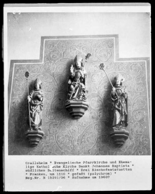 Drei Bischofsstatuetten